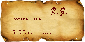 Rocska Zita névjegykártya